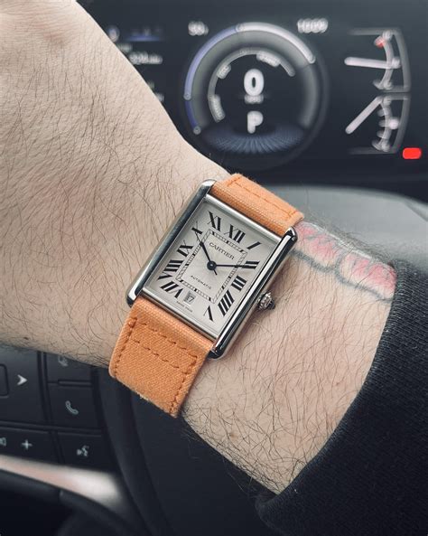 cartier tank must xl strap size